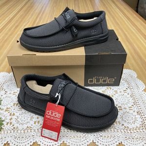 Hey Dude Wally L Sox l Black Mens Size 9